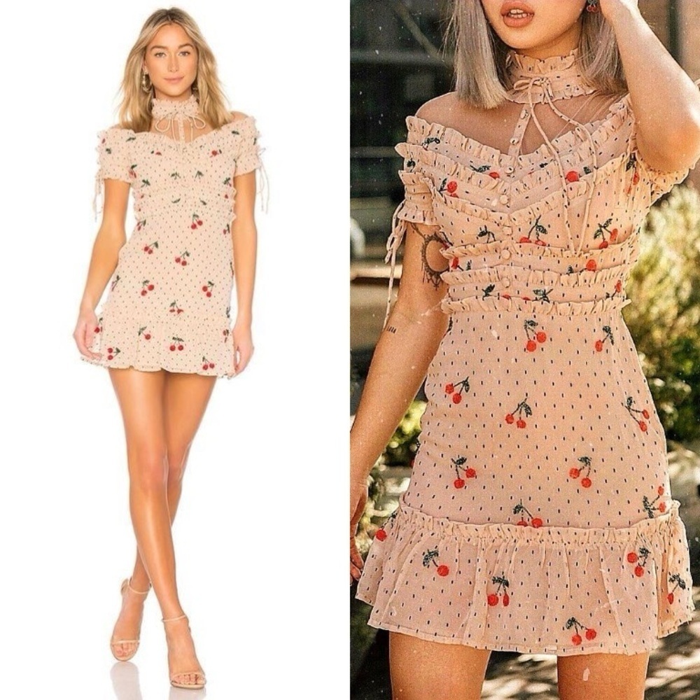 NBD Cherry Mini Dress ASO Influencers​​​ - Picture 3 of 12